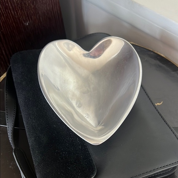 Nambe Heart #116 Silver Plated Dish from 1994 Collection - Picture 2 of 3